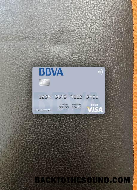 İndir Paraguay Banco BBVA Banka Vize Banka Kart foto-görünüm Ön Örnek örnek