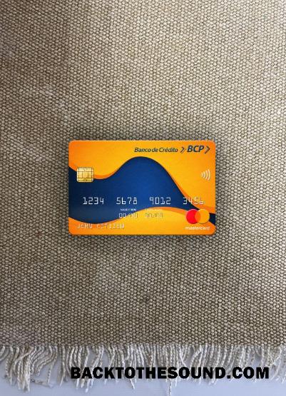 İndir Peru Banco de Credito del Peru (BCP) Banka Mastercard foto-görünüm Ön Örnek şablon