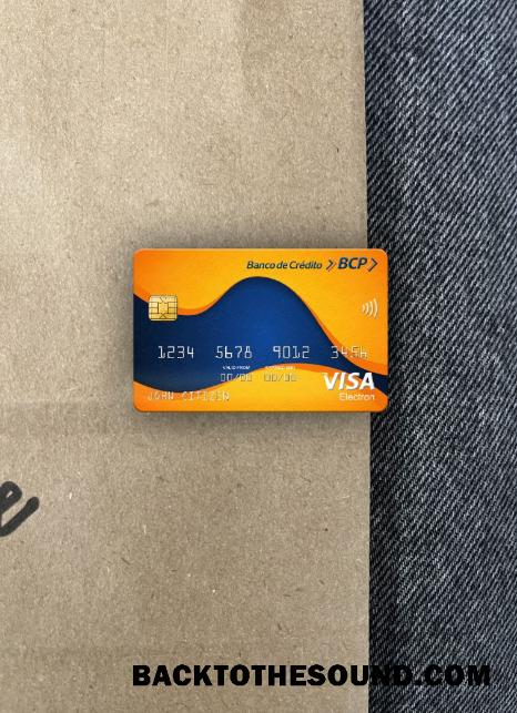 İndir Peru Banco de Credito del Peru (BCP) Banka Vize electron Kart foto-görünüm Ön Örnek ön izleme