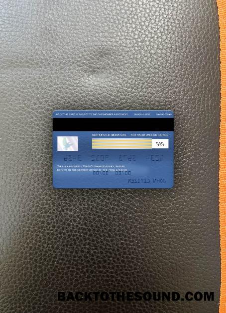 İndir Peru Citibank Vize electron Kart foto-görünüm Arka Örnek ön izleme