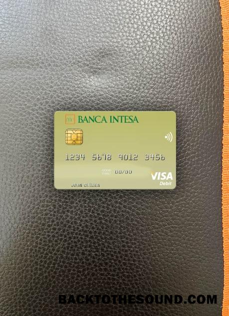 İndir Polonya Banca Intesa Vize Banka Kart foto-görünüm Ön Örnek şablon