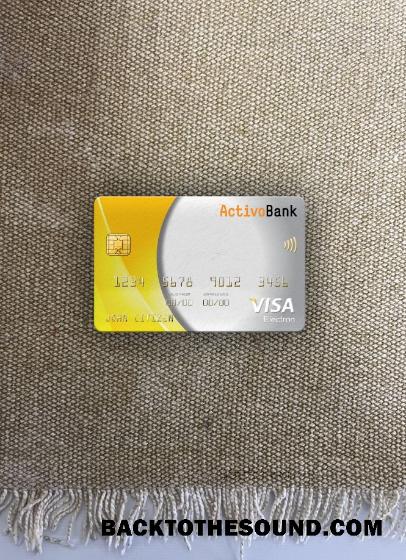 İndir Portekiz Activobank Vize electron Kart foto-görünüm Ön Örnek tasarım
