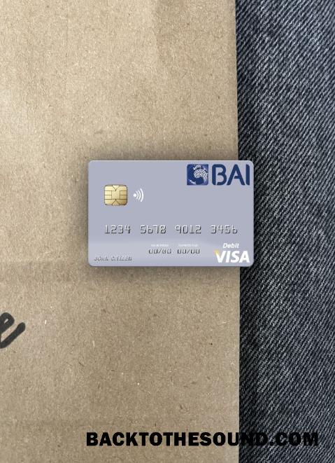 İndir Portekiz Banco BAI Europa Vize Banka Kart foto-görünüm Ön Örnek şablon