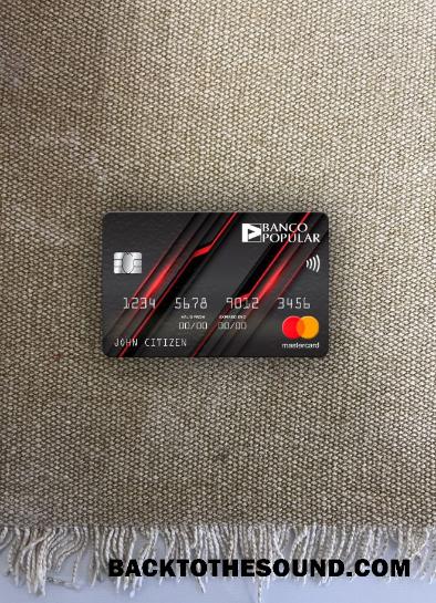 İndir Portekiz Banco Popular Banka Mastercard foto-görünüm Ön Örnek şablon