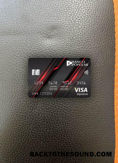 İndir Portekiz Banco Popular Banka Vize İmza Kart foto-görünüm Ön Örnek tasarım