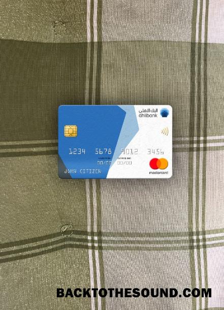 İndir Katar Ahilbank Mastercard foto-görünüm Ön Örnek şablon