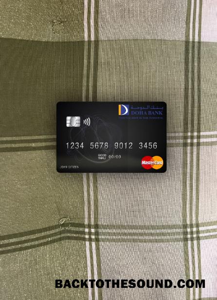 İndir Katar Doha Banka Mastercard foto-görünüm Ön Örnek şablon