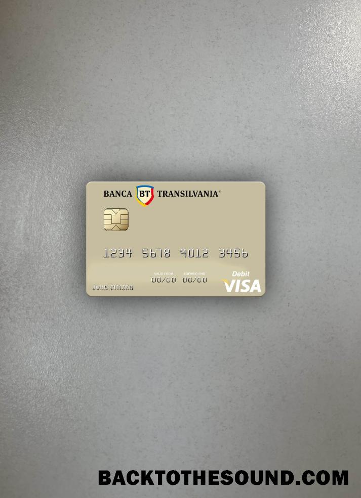 İndir Romanya Banca Transilvania Vize Banka Kart foto-görünüm Ön Örnek tasarım