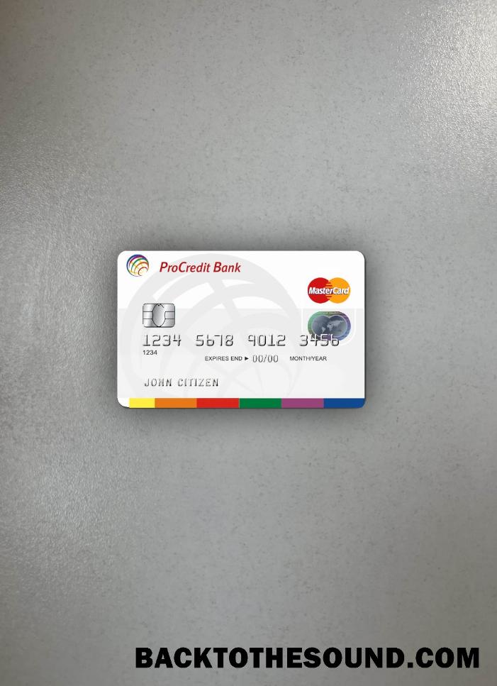 İndir Romanya ProCredit Mastercard foto-görünüm Ön Örnek taslak