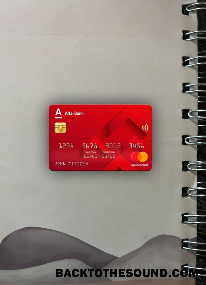 İndir Rusya Alfa Banka Mastercard foto-görünüm Ön Örnek taslak