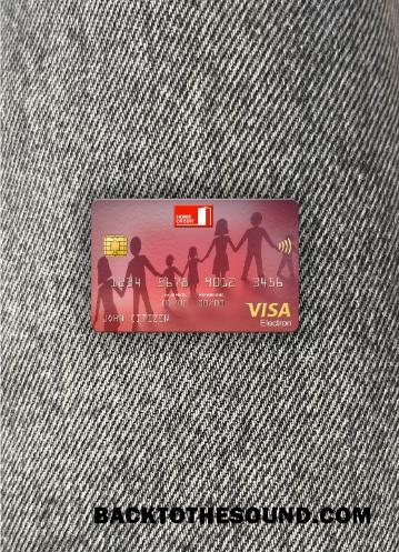 İndir Rusya Home Kredi Banka Vize electron Kart foto-görünüm Ön Örnek şablon