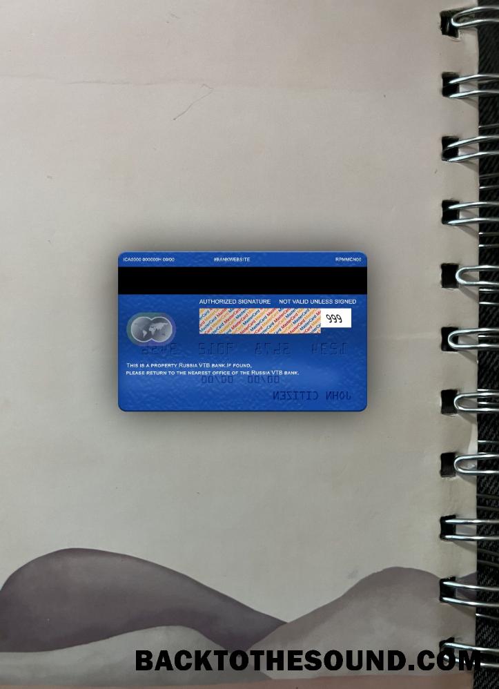 İndir Rusya VTB Banka Mastercard foto-görünüm Arka Örnek şablon