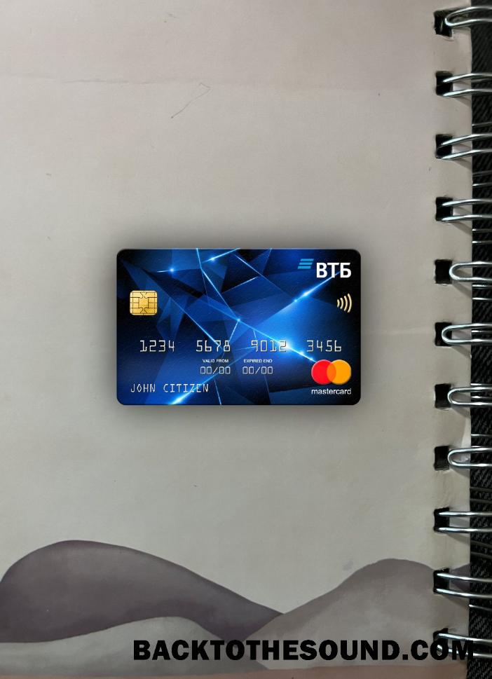 İndir Rusya VTB Banka Mastercard foto-görünüm Ön Örnek tasarım