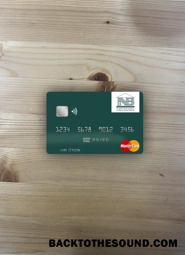 İndir Saint Kitts and Nevis SKNA Banka Mastercard foto-görünüm Ön Örnek şablon