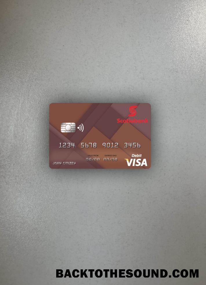 İndir Saint Lucia Scotiabank Vize Banka Kart foto-görünüm Ön Örnek taslak