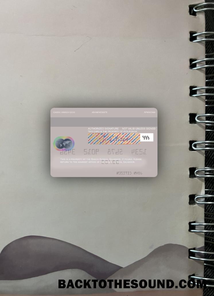 İndir Salvador Banco Azteca Mastercard foto-görünüm Arka Örnek örnek