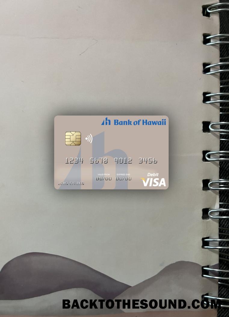 İndir Samoa Banka of Hawaii Vize Banka Kart foto-görünüm Ön Örnek örnek