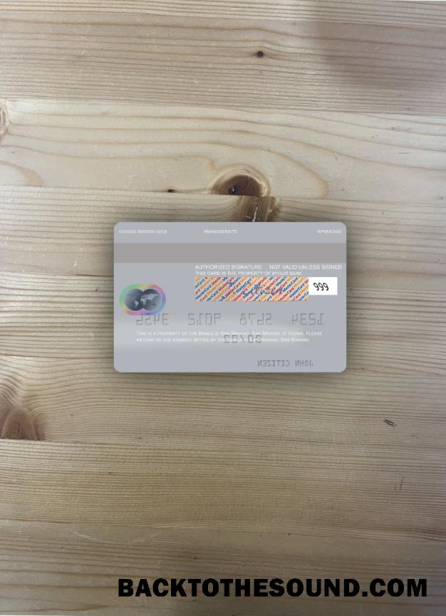 İndir San Marino Banca di San Marino Mastercard foto-görünüm Arka Örnek tasarım