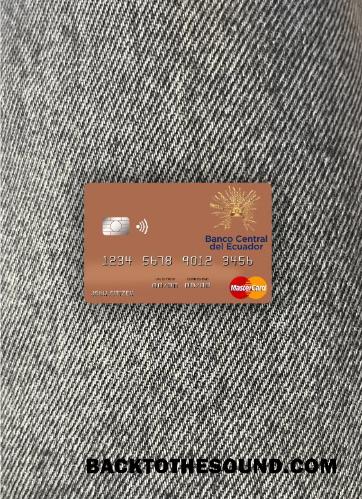 İndir São Tomé ve Príncipe Banco Ekvador Mastercard foto-görünüm Ön Örnek ön izleme