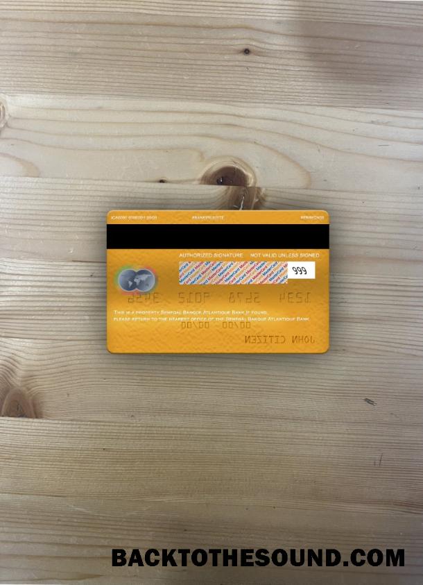 İndir Senegal Banque Atlantique Banka Mastercard foto-görünüm Arka Örnek tasarım