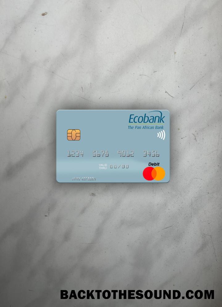 İndir Senegal Ecobank Sénégal Mastercard foto-görünüm Ön Örnek şablon