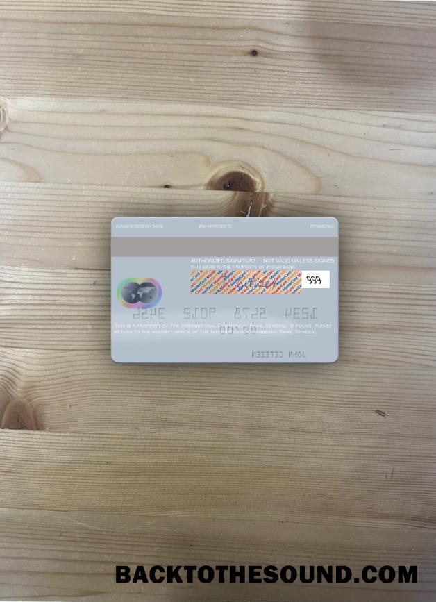 İndir Senegal The uluslararası ticari Banka Mastercard foto-görünüm Arka Örnek şablon