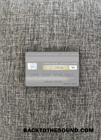 İndir Seyşeller Absa Banka Seyşeller Vize Banka Kart foto-görünüm Arka Örnek taslak