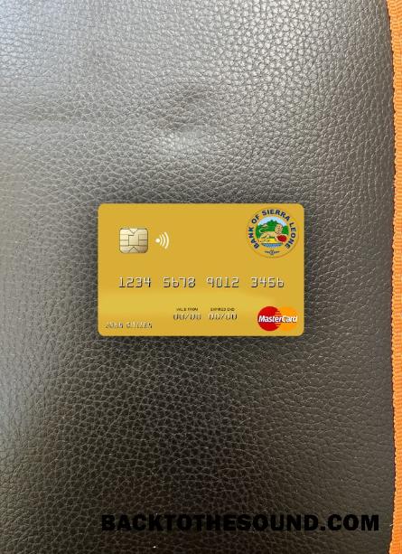 İndir Sierra Leone Banka of Sierra Leone Mastercard foto-görünüm Ön Örnek taslak