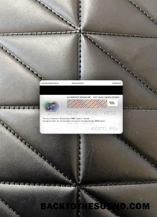 İndir Singapur HSBC Banka Mastercard foto-görünüm Arka Örnek ön izleme
