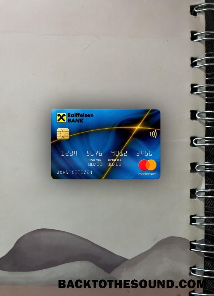 İndir Slovakya Raiffeisen Banka Mastercard foto-görünüm Ön Örnek taslak