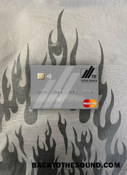 İndir Slovakya Tatra Banka Mastercard gri foto-görünüm Ön Örnek ön izleme