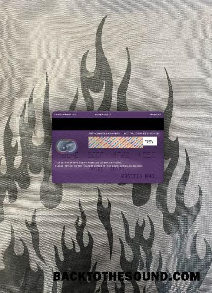 İndir Güney Afrika ABSA Banka Mastercard foto-görünüm Arka Örnek tasarım