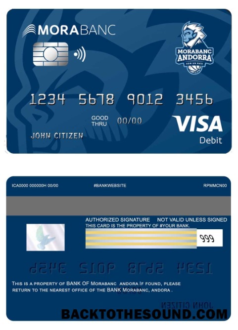 Λήψη Andora Morabank Βίζα Χρέωση Κάρτα Δείγμα προεπισκόπηση