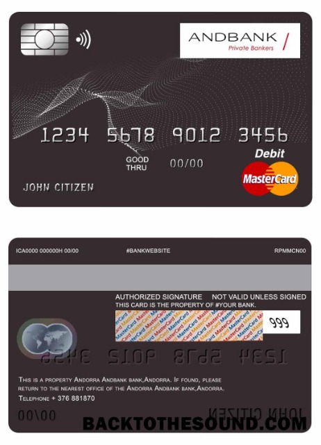 Λήψη Ανδόρρα Andbank Mastercard Δείγμα προσχέδιο