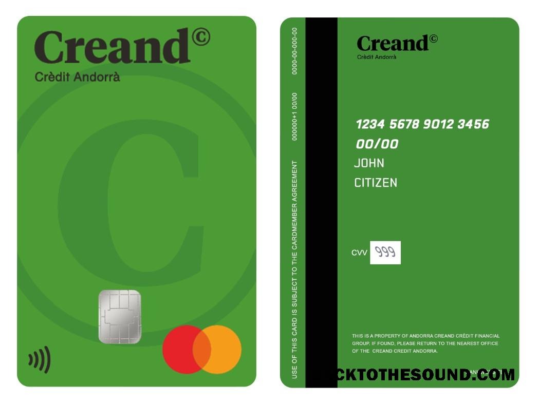 Λήψη Ανδόρρα Creand Crèdit Financial Group vertical Mastercard Δείγμα προεπισκόπηση