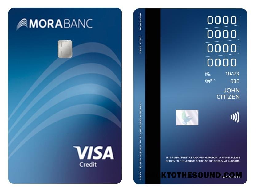 Λήψη Ανδόρρα Mocabanc Βίζα Πίστωση Κάρτα Δείγμα δείγμα