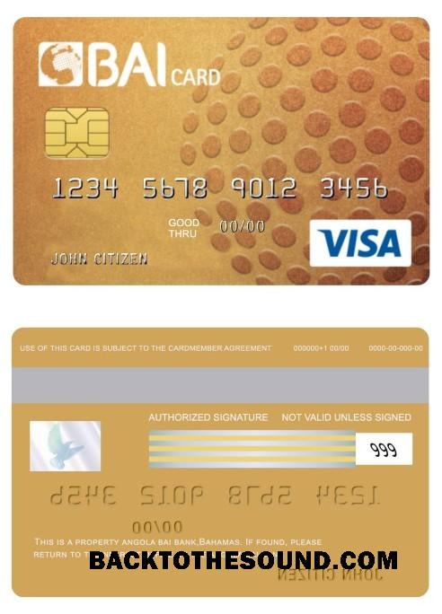 Λήψη Ανγκόλα Bai Τράπεζα gold Πίστωση Βίζα Κάρτα Δείγμα προεπισκόπηση