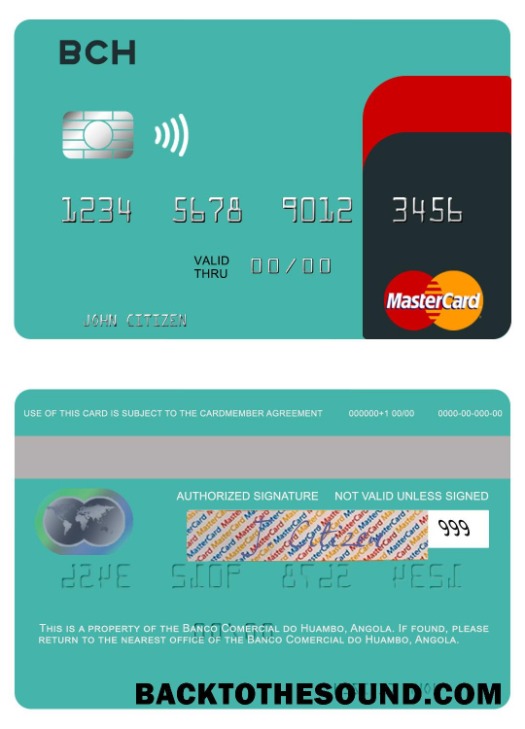Λήψη Ανγκόλα Banco Comercial do Huambo Mastercard Δείγμα προεπισκόπηση