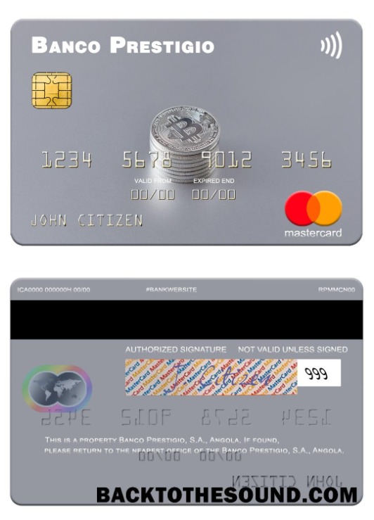 Λήψη Ανγκόλα Banco Prestigio, S.A. Mastercard Δείγμα πρότυπο