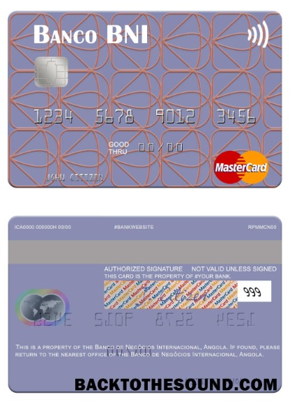 Λήψη Ανγκόλα Banco de Negócios Internacional Mastercard Δείγμα προσχέδιο