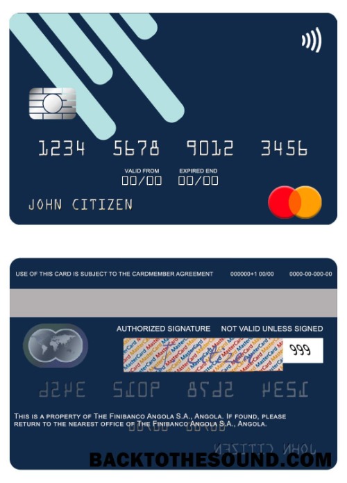 Λήψη Ανγκόλα Finibanco Ανγκόλα S.A. Mastercard Δείγμα προσχέδιο