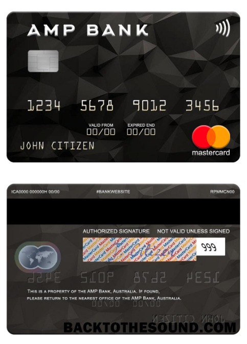 Λήψη Αυστραλία AMP Τράπεζα Mastercard Δείγμα προσχέδιο