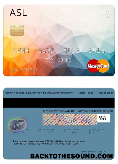 Λήψη Αυστραλία Australian Settlements Limited (ASL) Mastercard Δείγμα προεπισκόπηση