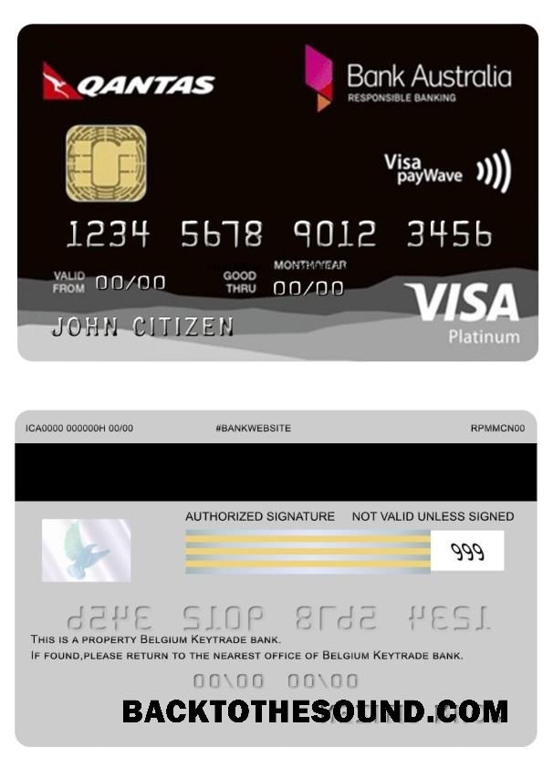Λήψη Αυστραλία Τράπεζα Αυστραλία Platinum Rewards Βίζα Κάρτα Δείγμα δείγμα