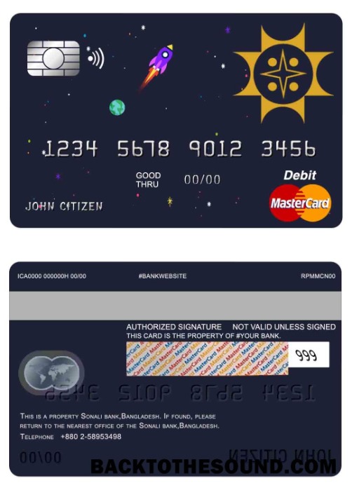 Λήψη Μπανγκλαντές Sonali Τράπεζα Mastercard Δείγμα προσχέδιο