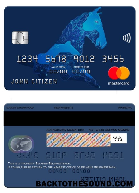 Λήψη Λευκορωσία Belinvest Τράπεζα Matercard Οθόνη Δείγμα προεπισκόπηση