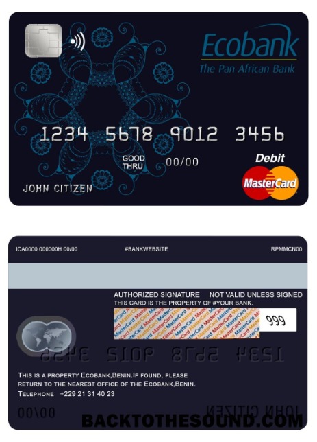 Λήψη Μπενίν Ecobank Mastercard Δείγμα προεπισκόπηση