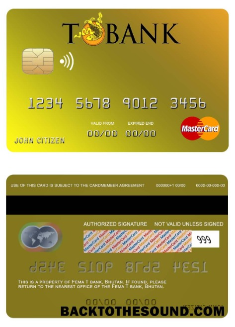 Λήψη Μπουτάν T Τράπεζα Mastercard Δείγμα σχεδιασμό