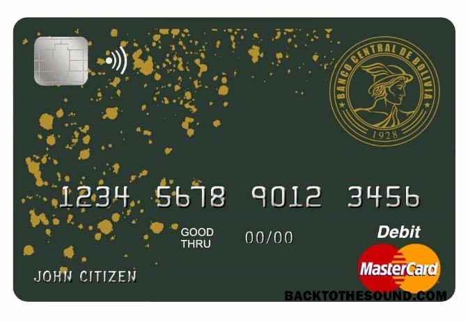 Λήψη Βολιβία Banco Central de Βολιβία Τράπεζα Mastercard Δείγμα πρότυπο