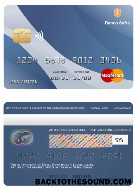 Λήψη Βραζιλία Safra Τράπεζα Mastercard Δείγμα προεπισκόπηση